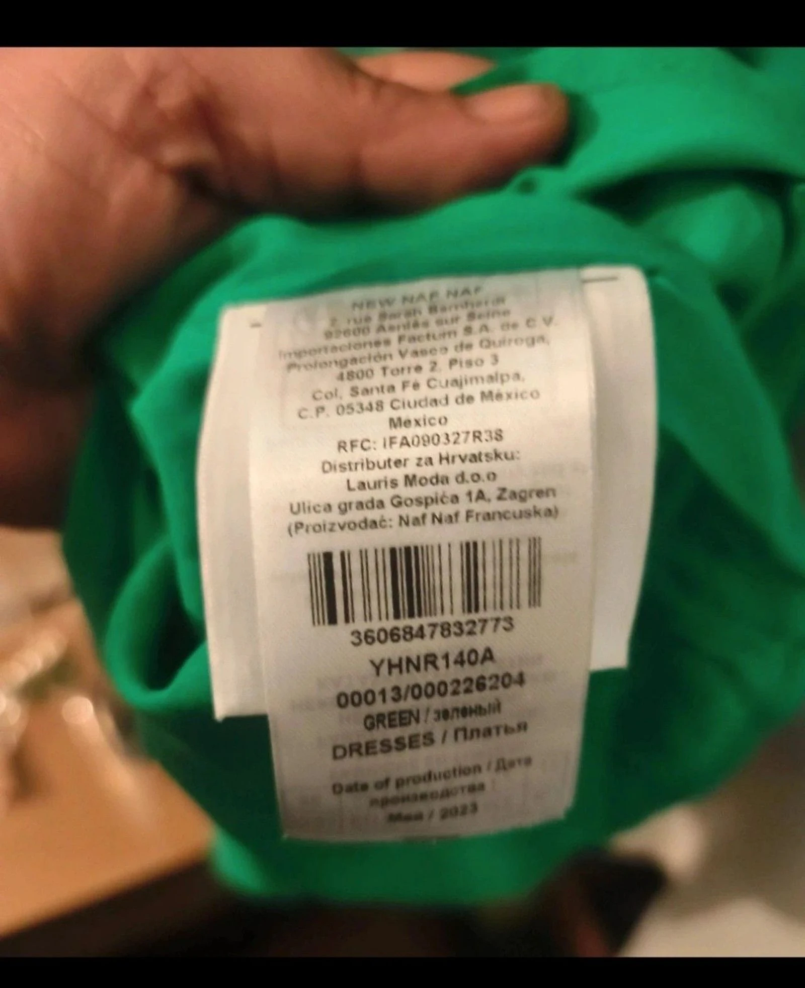 Vestido verde vibrante NAF NAF - Nuevo con etiquetas - Talla 36 (S) Femme Donna  – photo 5
